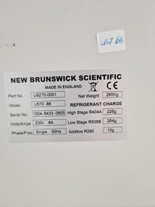 Thumbnail image of New Brunswick Scientific   Ultra Low Temp -86ºc Lab Freezer U570-86