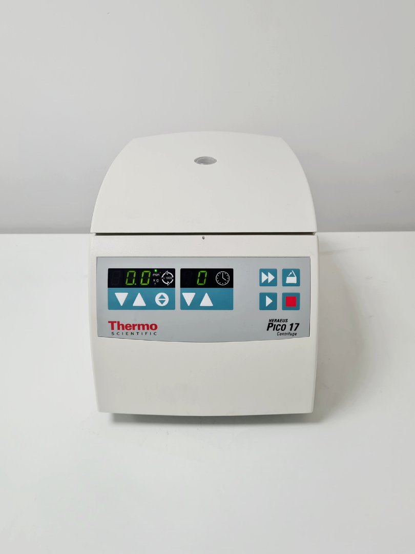 Image of Thermo Heraeus Pico 17 Centrifuge w/ 75003424 Fixed Angle Rotor Lab