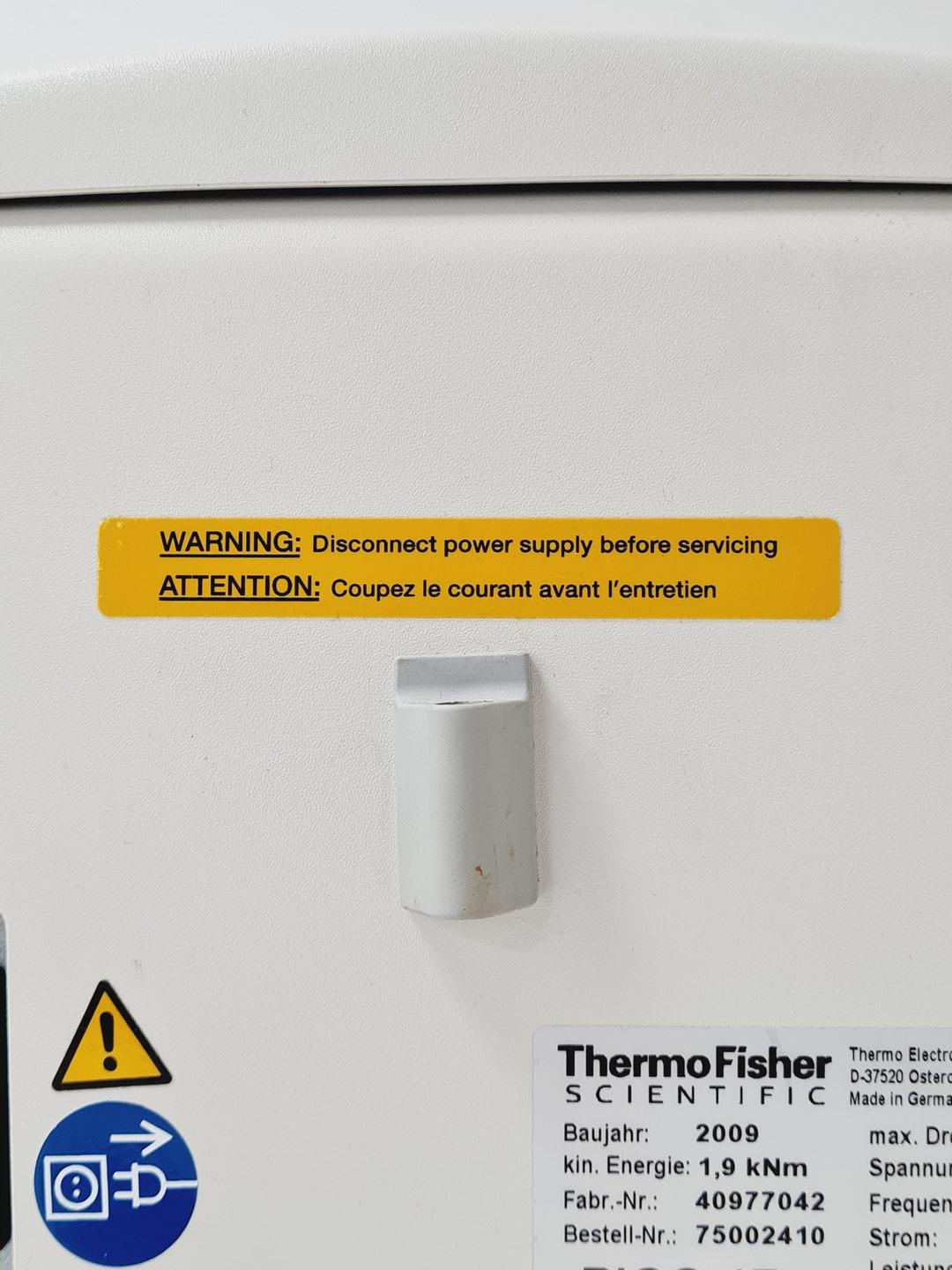 Image of Thermo Heraeus Pico 17 Centrifuge w/ 75003424 Fixed Angle Rotor Lab