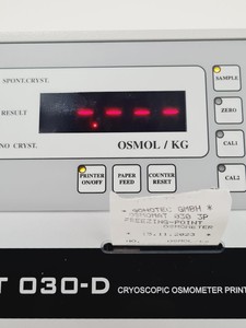 Thumbnail image of Gonotec Osmomat 030-D Cryoscopic Printer Lab