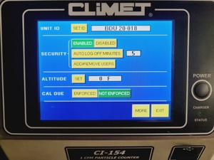 Thumbnail image of Climet CI-154 1 CFM Particle Counter Lab