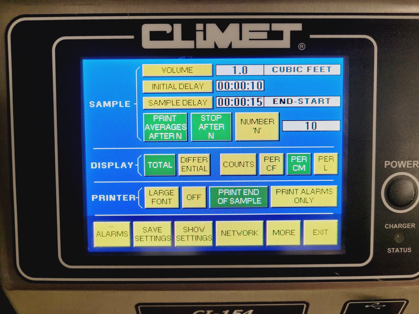 Image of Climet CI-154 1 CFM Particle Counter Lab