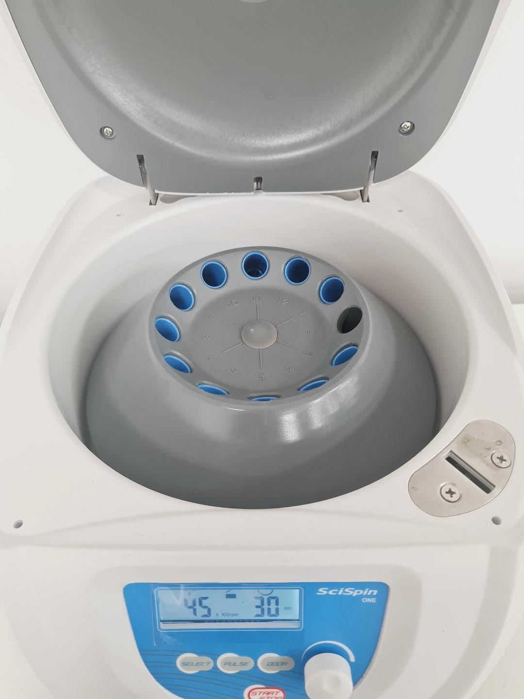 Image of SciQuip SciSpin One Compact Clinical Centrifuge with Rotor 4500rpm Max Lab