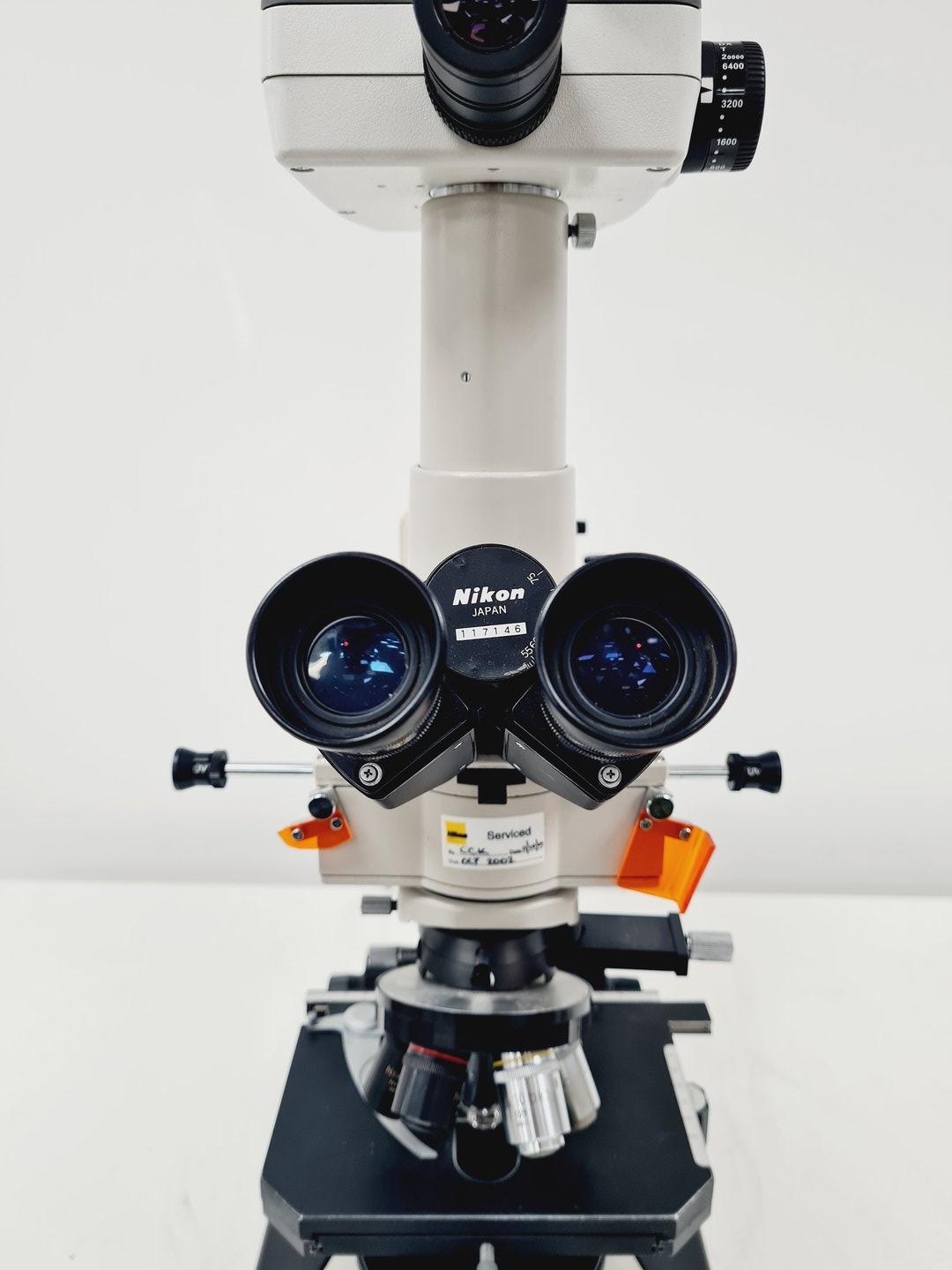 Image of Nikon Optiphot Microscope, Model H-III, FDX-35, HBO 100W, 5 x Objectives Lab