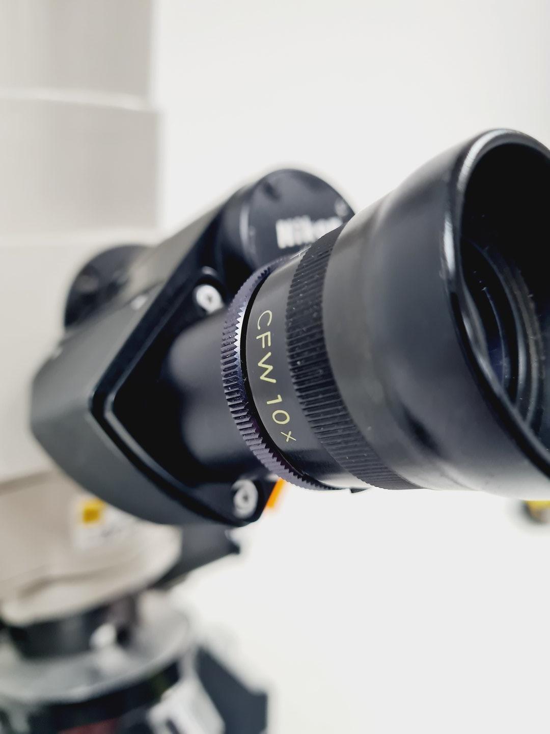 Image of Nikon Optiphot Microscope, Model H-III, FDX-35, HBO 100W, 5 x Objectives Lab