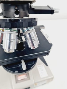 Thumbnail image of Nikon Optiphot Microscope, Model H-III, FDX-35, HBO 100W, 5 x Objectives Lab