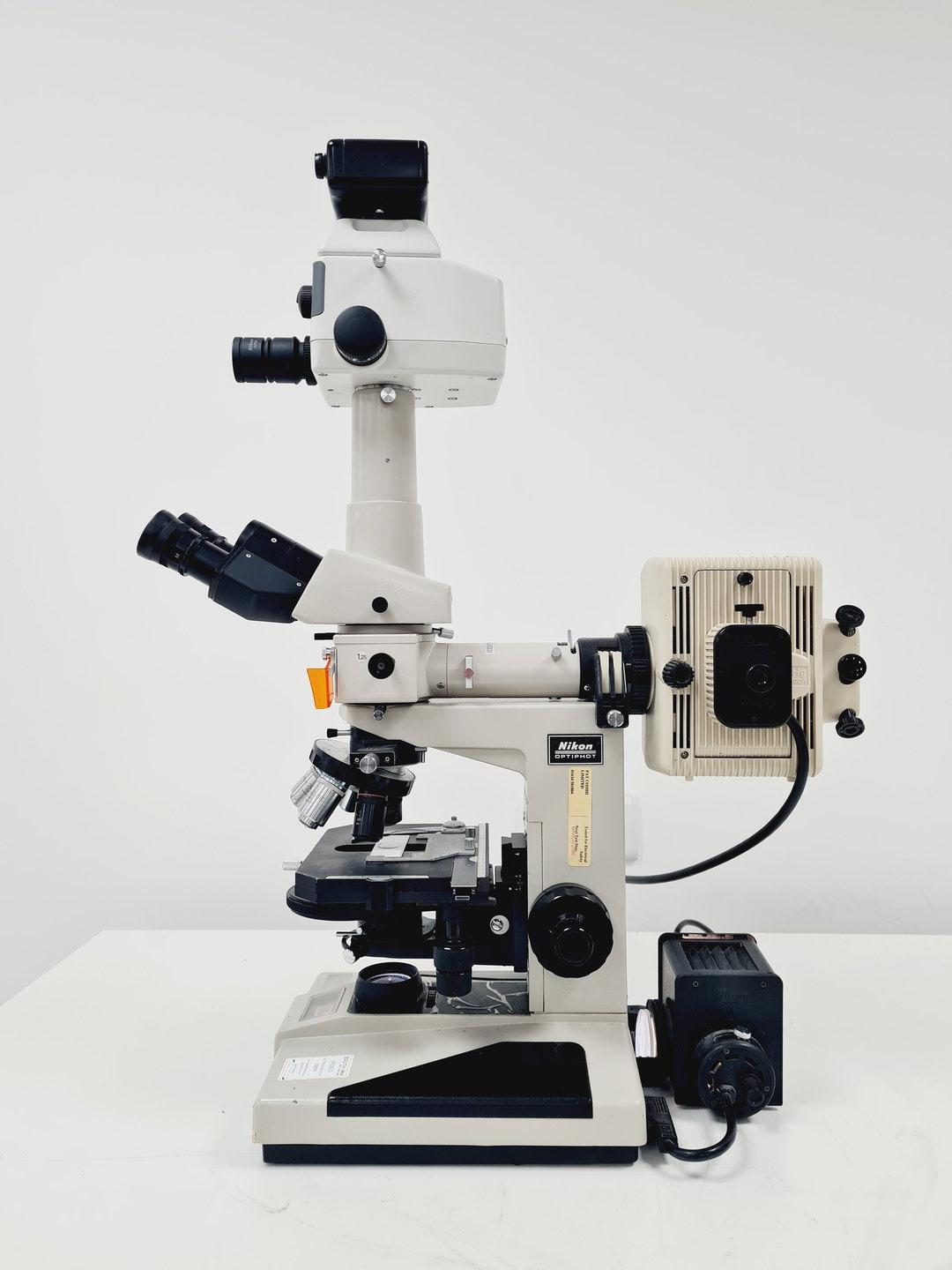 Image of Nikon Optiphot Microscope, Model H-III, FDX-35, HBO 100W, 5 x Objectives Lab