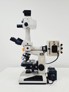 Thumbnail image of Nikon Optiphot Microscope, Model H-III, FDX-35, HBO 100W, 5 x Objectives Lab