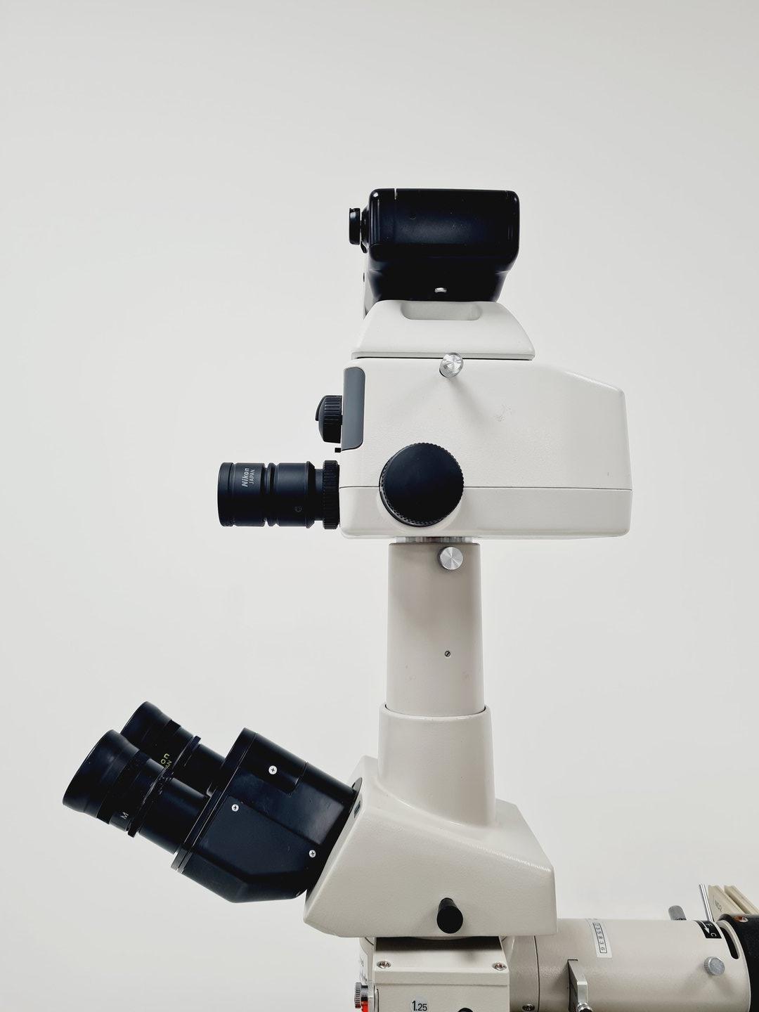 Image of Nikon Optiphot Microscope, Model H-III, FDX-35, HBO 100W, 5 x Objectives Lab
