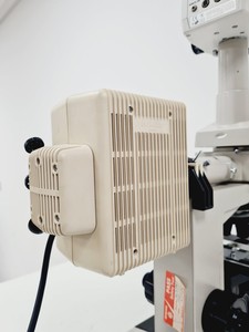Thumbnail image of Nikon Optiphot Microscope, Model H-III, FDX-35, HBO 100W, 5 x Objectives Lab