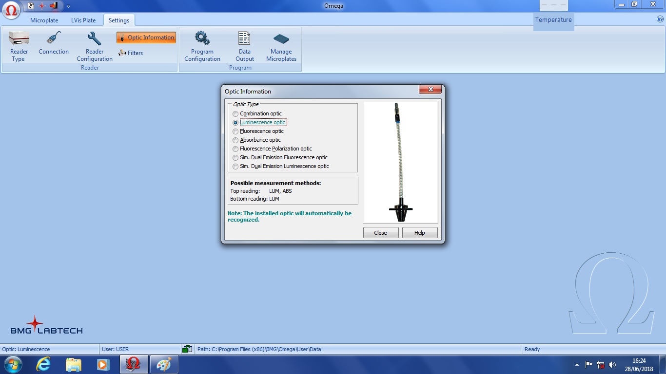 Image of BMG Labtech SPECTROstar Omega Microplate Reader System with Software Lab