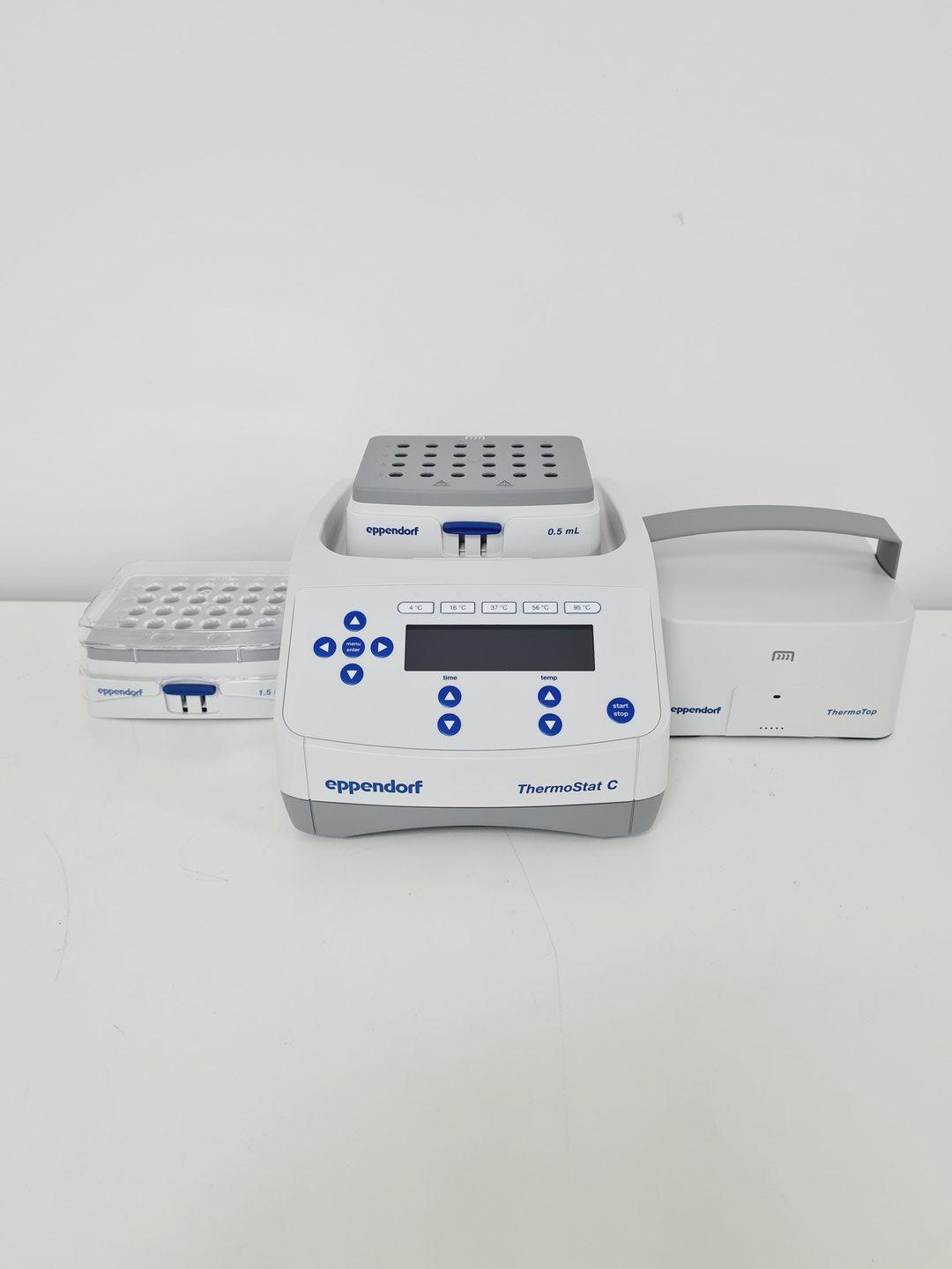 Image of Eppendorf ThermoStat C with ThermoTop and 1.5 mL & 0.5 mL Thermoblocks
