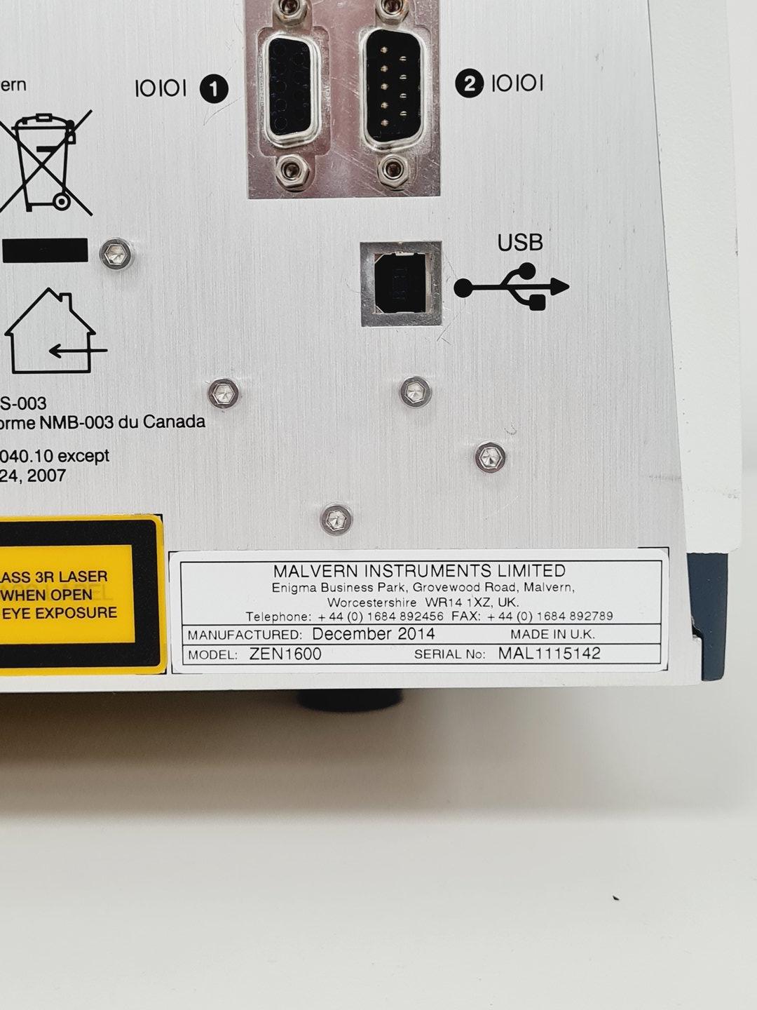 Image of Malvern ZETASIZER Nano Series ZEN1600 Lab