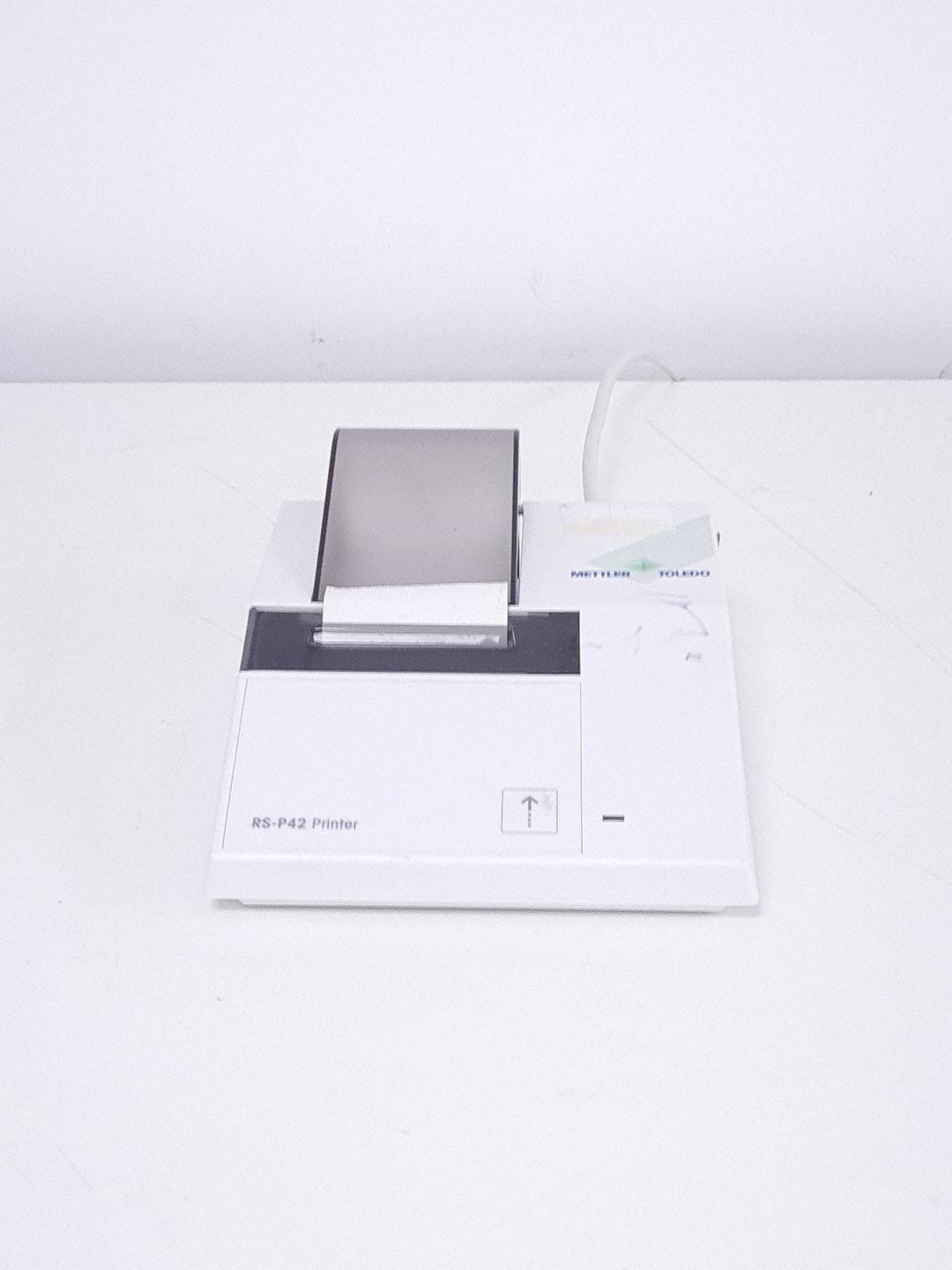Image of Mettler Toledo MS6002TS/00 Precision Laboratory Balance Scales & RS-P42 Printer