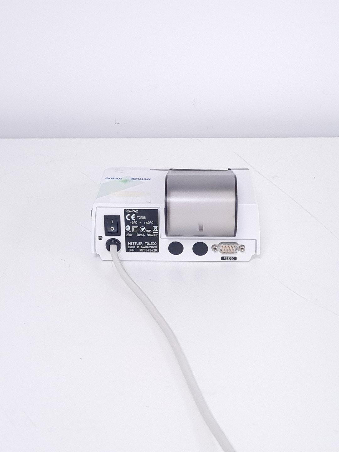 Image of Mettler Toledo MS6002TS/00 Precision Laboratory Balance Scales & RS-P42 Printer