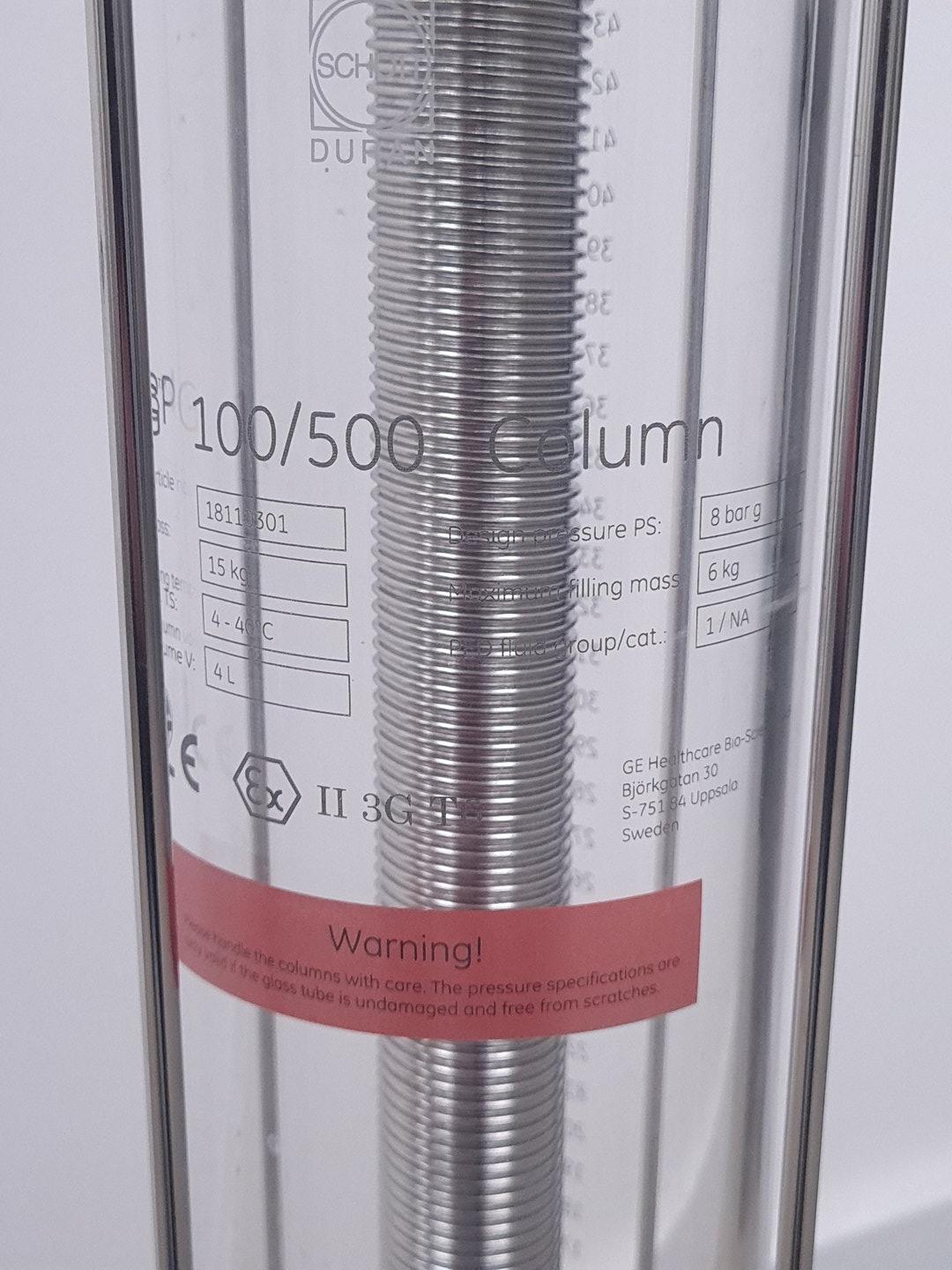 Image of GE Lifescience BioProcess Glass Chromatography Column BPG 100/500