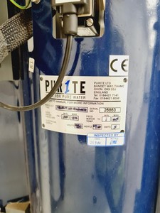 Thumbnail image of Purite Select HP40/BP/IT Water Purification System Lab Spares/Repairs