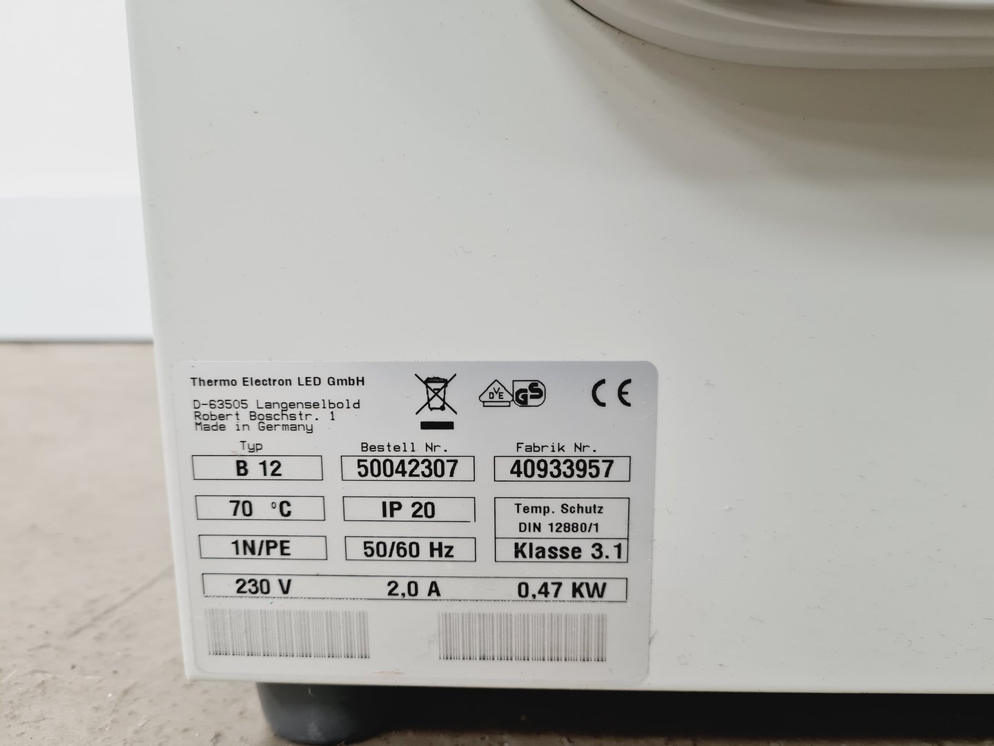 Image of Thermo Scientific Heraeus B 12 Laboratory Incubator Lab