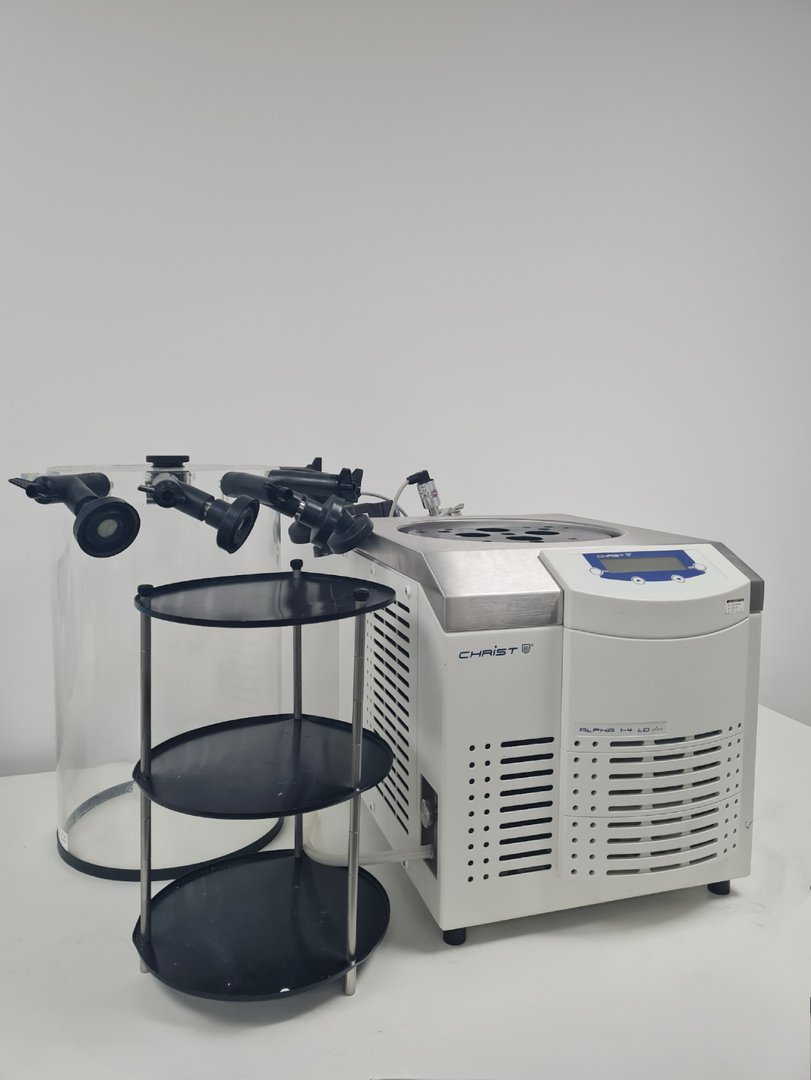 Image of Christ ALPHA 1-4 LD plus Freeze Dryer with Vacuubrand RZ 6 Vacuum Pump