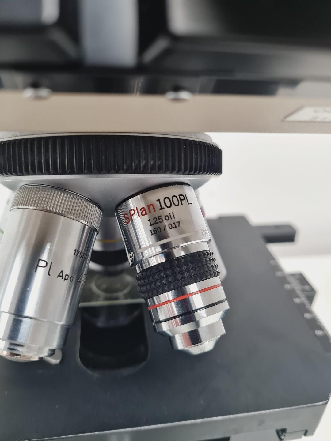 Image of Olympus BH-2 Compound Microscope with 4 x Objectives Lab