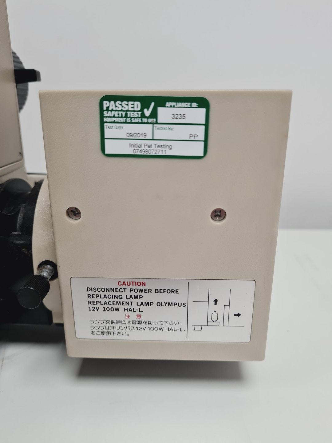 Image of Olympus BH-2 Compound Microscope with 4 x Objectives Lab