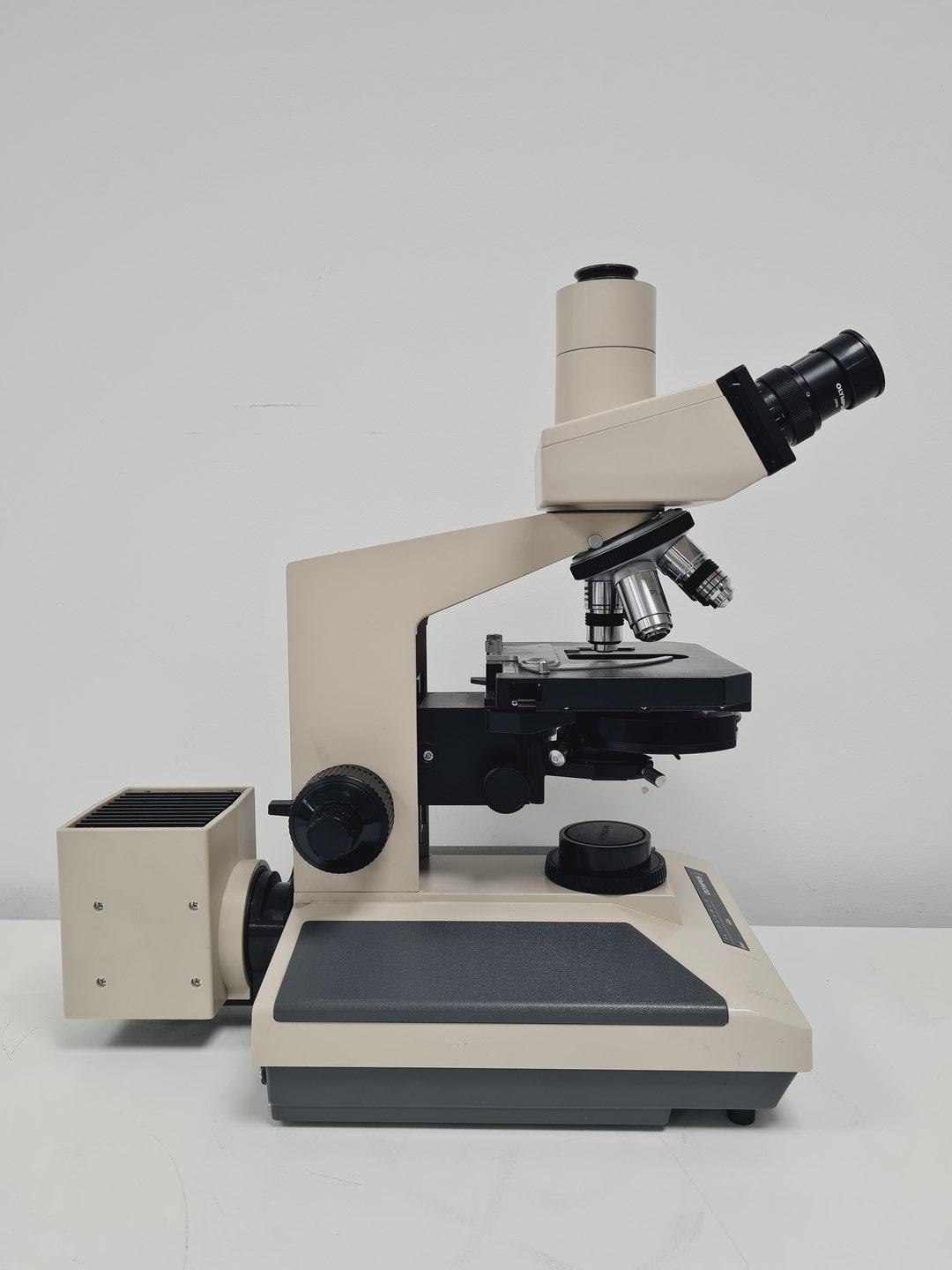 Image of Olympus BH-2 Compound Microscope with 4 x Objectives Lab