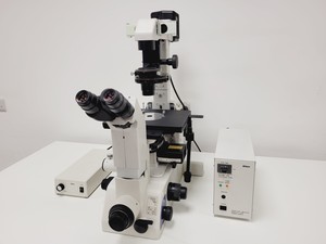 Thumbnail image of Nikon Eclipse TE300 Inverted Fluorescence Microscope System w/ 20x/0.50 Ph1 Lab