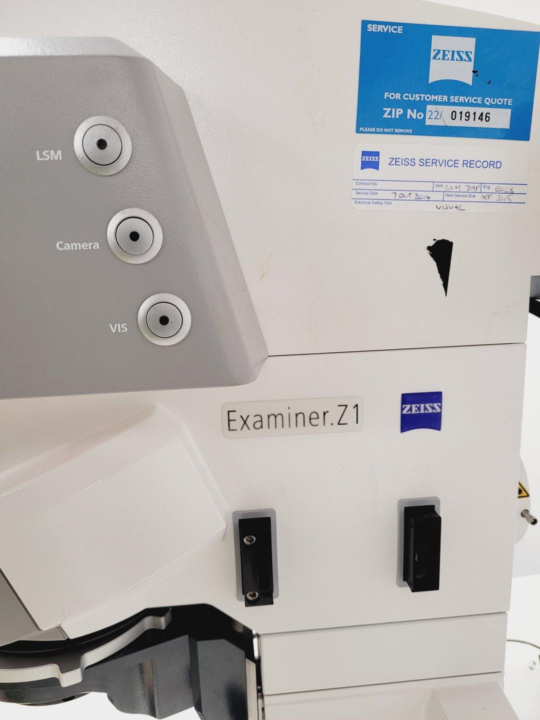 Image of Zeiss Axio Examiner.Z1 Fluorescence Motorised Microscope LSM 7 FaultyMP Imaging