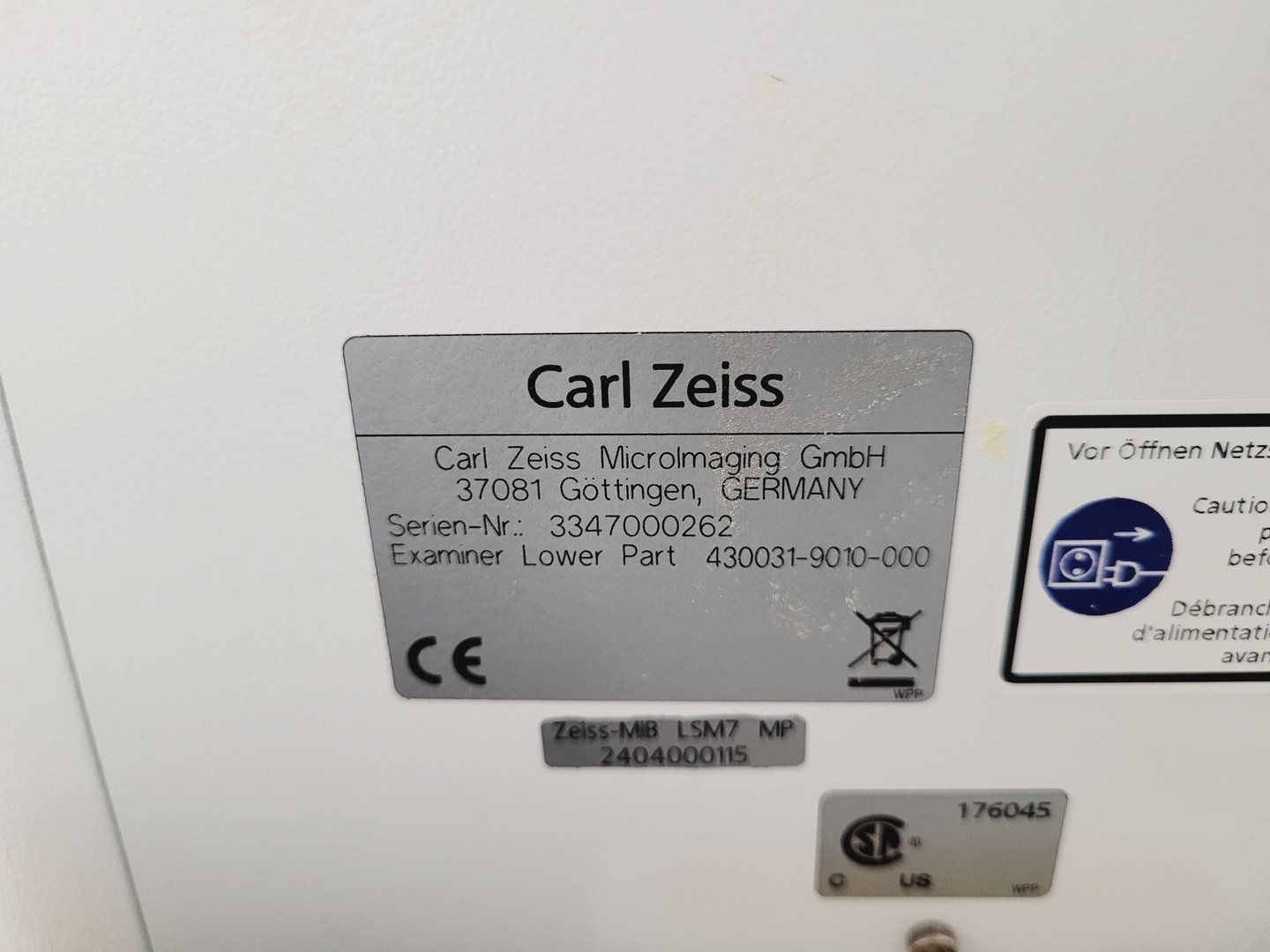 Image of Zeiss Axio Examiner.Z1 Fluorescence Motorised Microscope LSM 7 FaultyMP Imaging