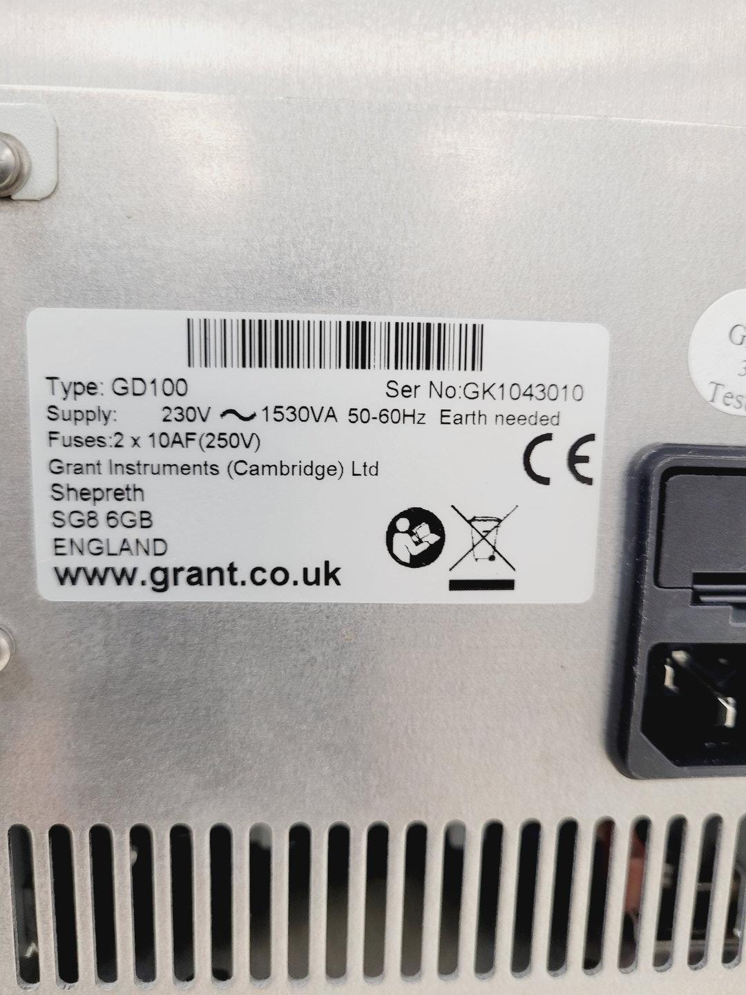 Image of Grant GD100 Series Stirred Water Bath Lab