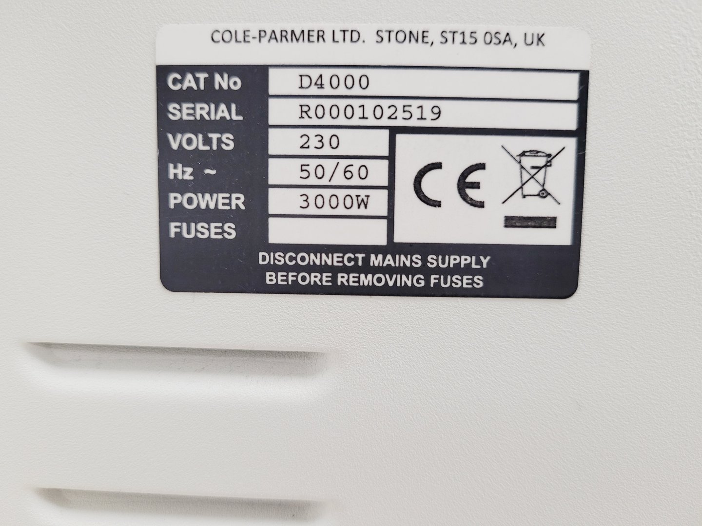 Image of Cole-Parmer Stuart D4000 Distinction Water Still Lab