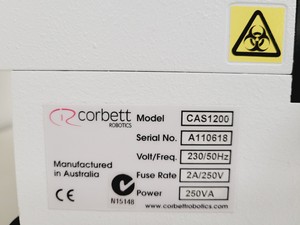 Thumbnail image of Corbett  CAS1200 Automated PCR Setup Robotic Precision Liquid Handling System 