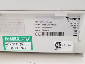 Thumbnail image of Thermo Scientific Helios - Omega UV-VIS Spectrophotometer Lab Spares/Repairs