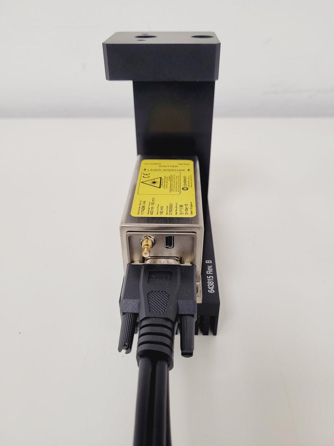 Image of Coherent Cube Laser Assembly 1174298/AA with PSU & Key Lab