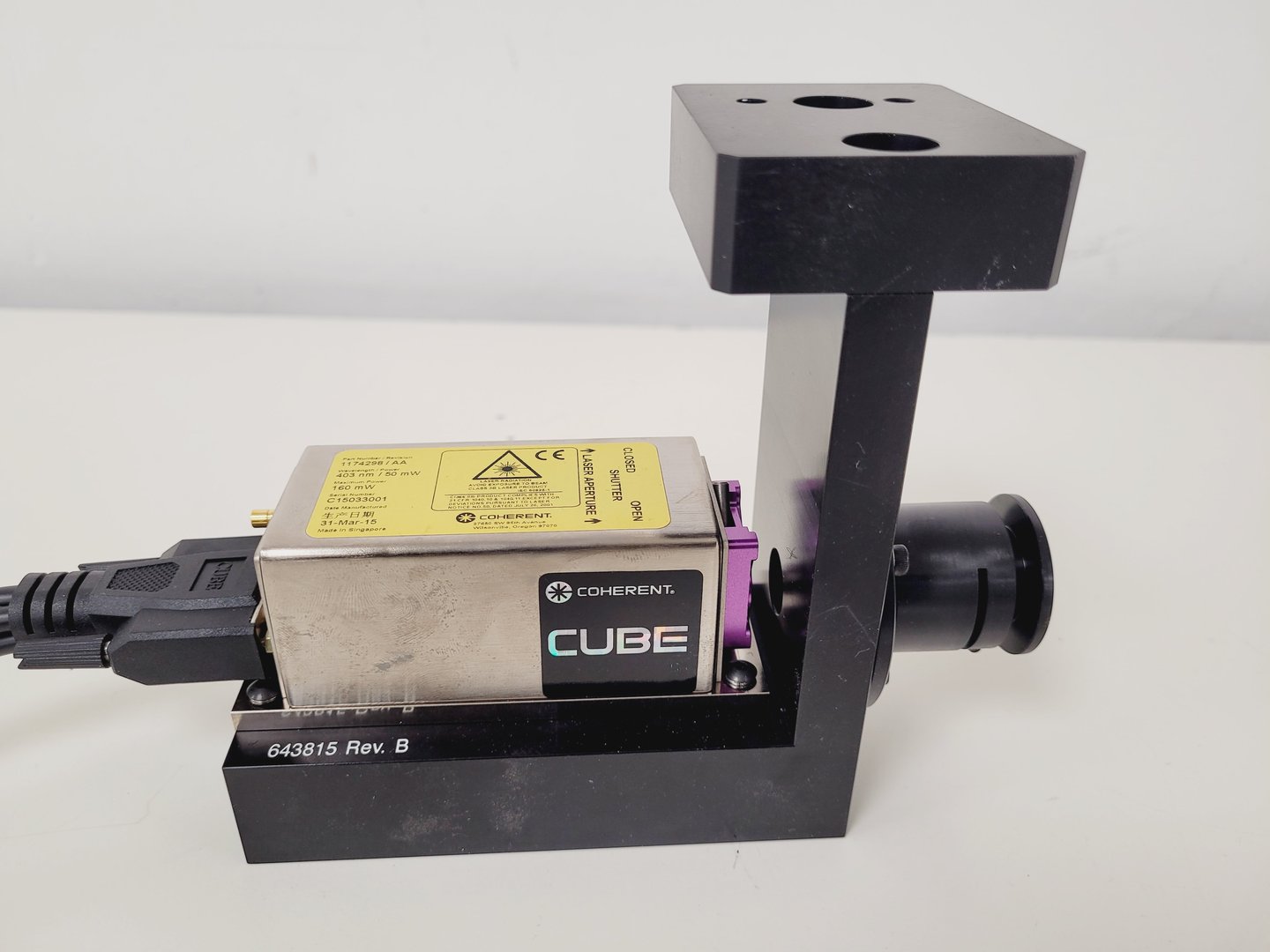 Image of Coherent Cube Laser Assembly 1174298/AA with PSU & Key Lab