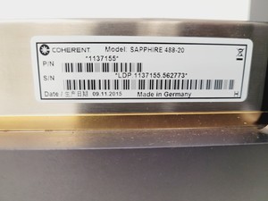 Thumbnail image of Coherent Sapphire 488-20 Laser Assembly with Control Board and Power Supply