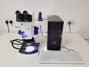 Thumbnail image of Zeiss SteREO Discovery.V8 w/  CRI90 Cold Light Source, PC & Software Lab