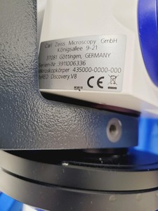 Thumbnail image of Zeiss SteREO Discovery.V8 w/  CRI90 Cold Light Source, PC & Software Lab