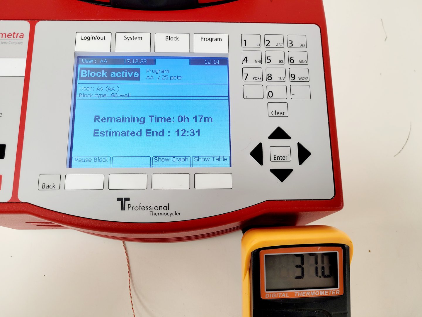 Image of Biometra TProfessional BASIC 96 Gradient Thermocycler Thermal Cycler Lab