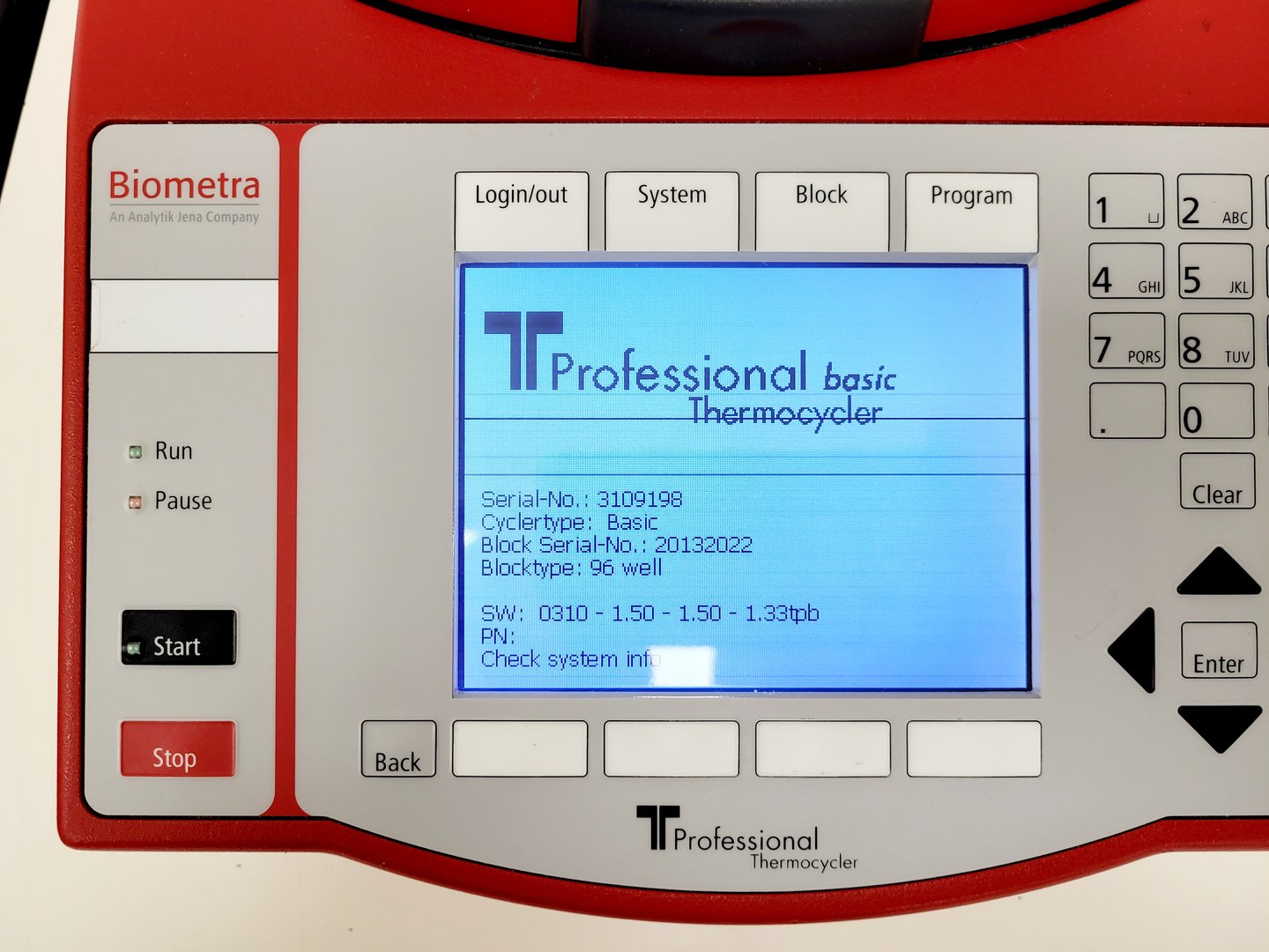 Image of Biometra TProfessional BASIC 96 Gradient Thermocycler Thermal Cycler Lab