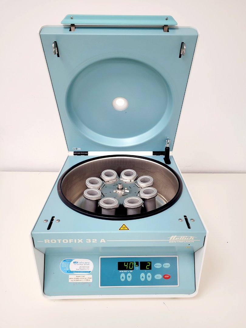 Image of Hettich Zentrifugen Rotofix 32A Centrifuge with 5000rpm 1617 Rotor Lab