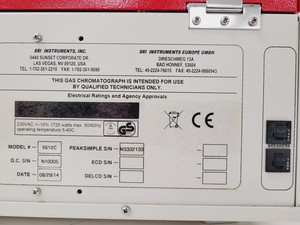 Thumbnail image of SRI 8610C GC Gas Chromatograph System Lab