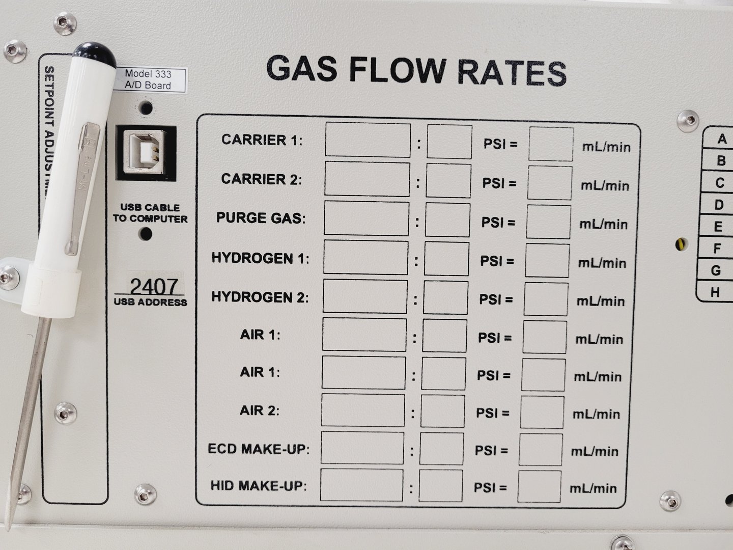 Image of SRI 8610C GC Gas Chromatograph System Lab