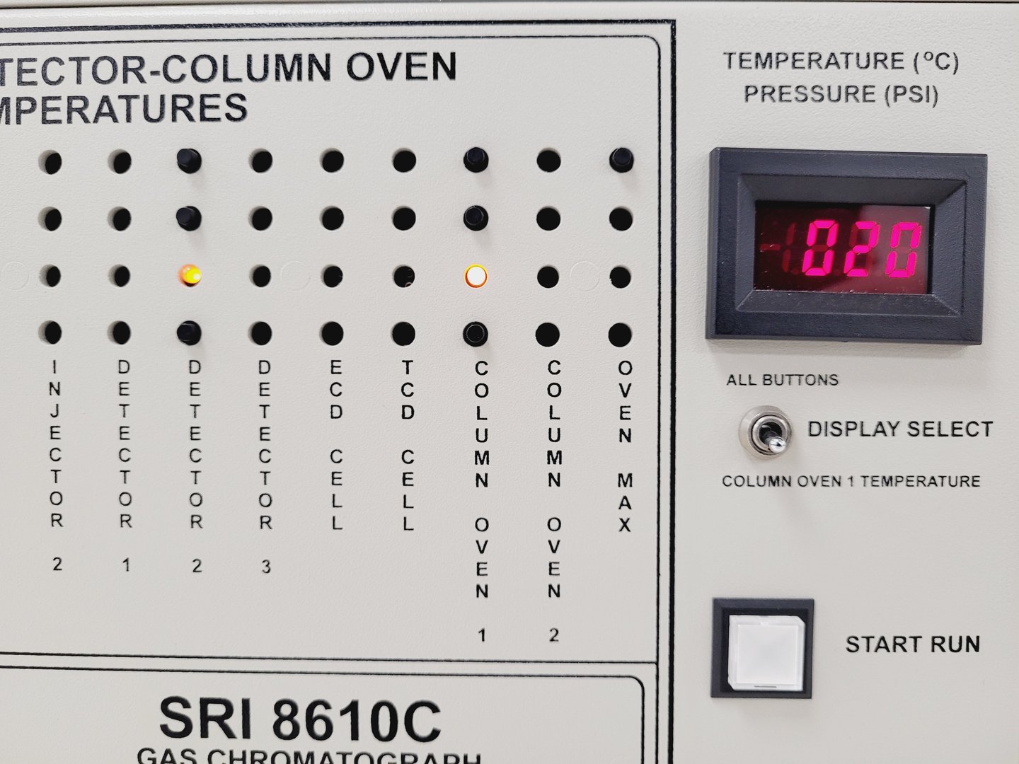 Image of SRI 8610C GC Gas Chromatograph System Lab