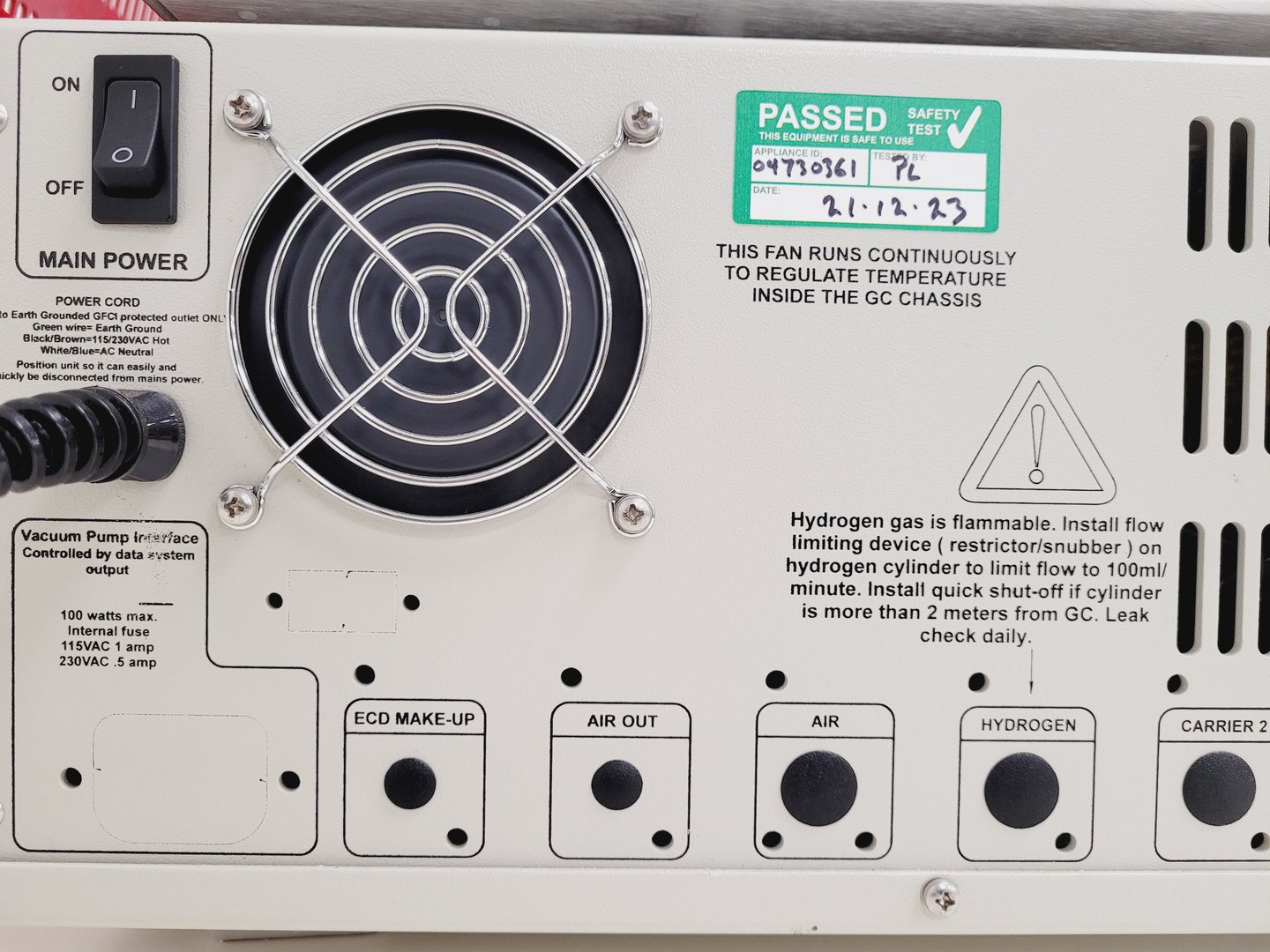 Image of SRI 8610C GC Gas Chromatograph System Lab