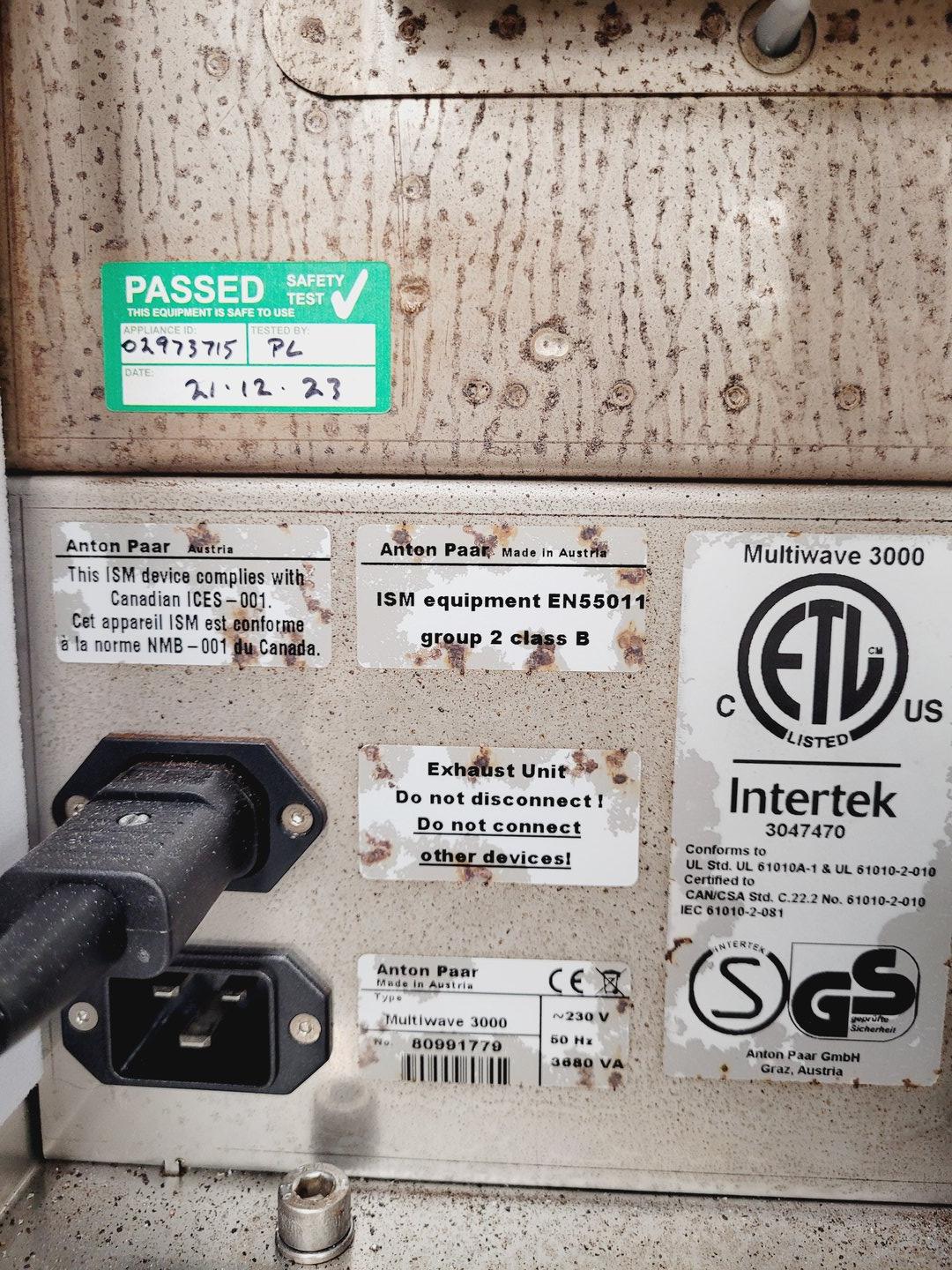 Image of Anton Parr Multiwave 3000 Microwave Reaction System + Carousel