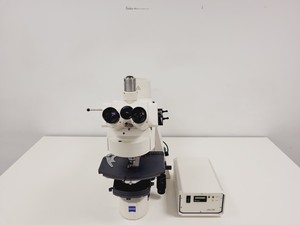 Thumbnail image of Zeiss Axioplan 2 Imaging Fluorescence Microscope w/ Lamp PSU, HBO/HAL Lab