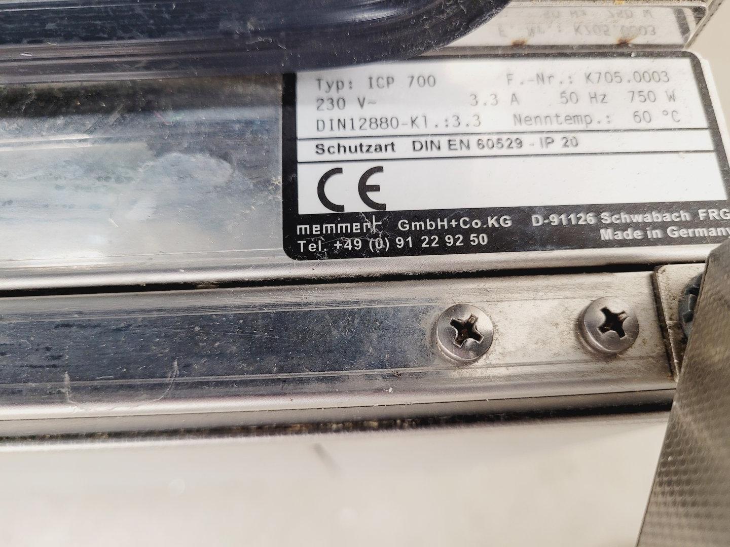 Image of Memmert ICP 700 Cooled Incubator Lab