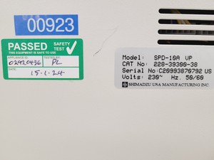 Thumbnail image of Shimadzu SPD-10A VP HPLC System UV-VIS Detector Lab