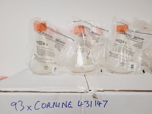 Thumbnail image of Pallet of Corning Assorted Plastic Erlenmeyer Flasks  43114 431433 Mixed Sizes 